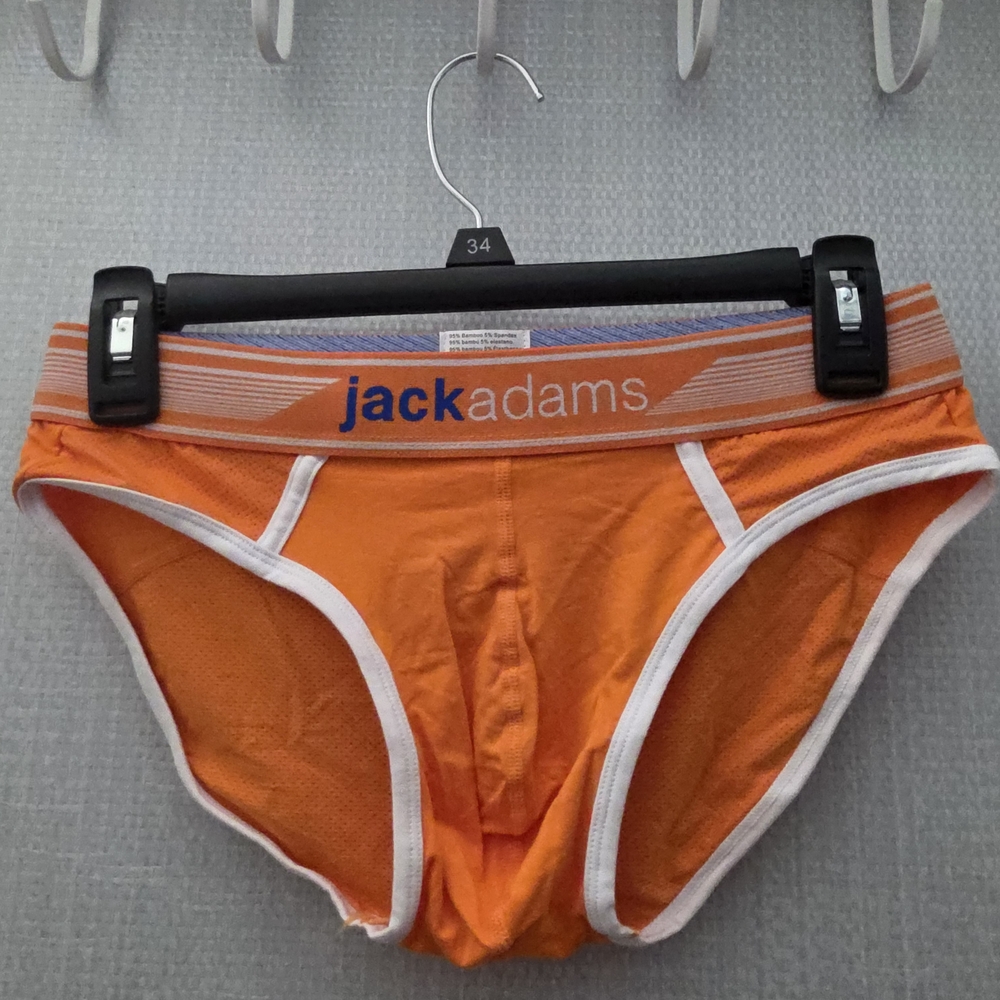 Jack Adams Men's Vibrant Orange Briefs